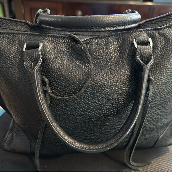 REBECCA MINKOFF Black Regan satchel purse handbag 12.5” x 9” - Picture 11 of 11